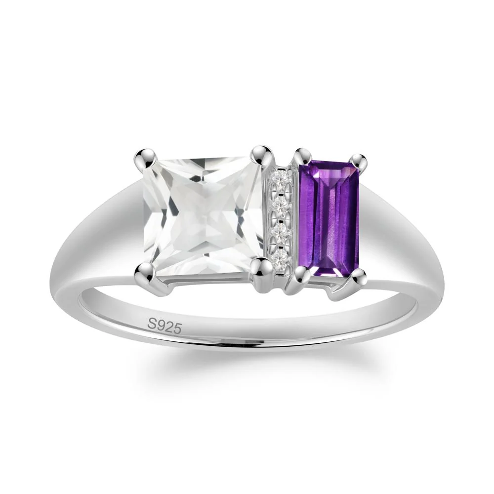 White Topaz Rings